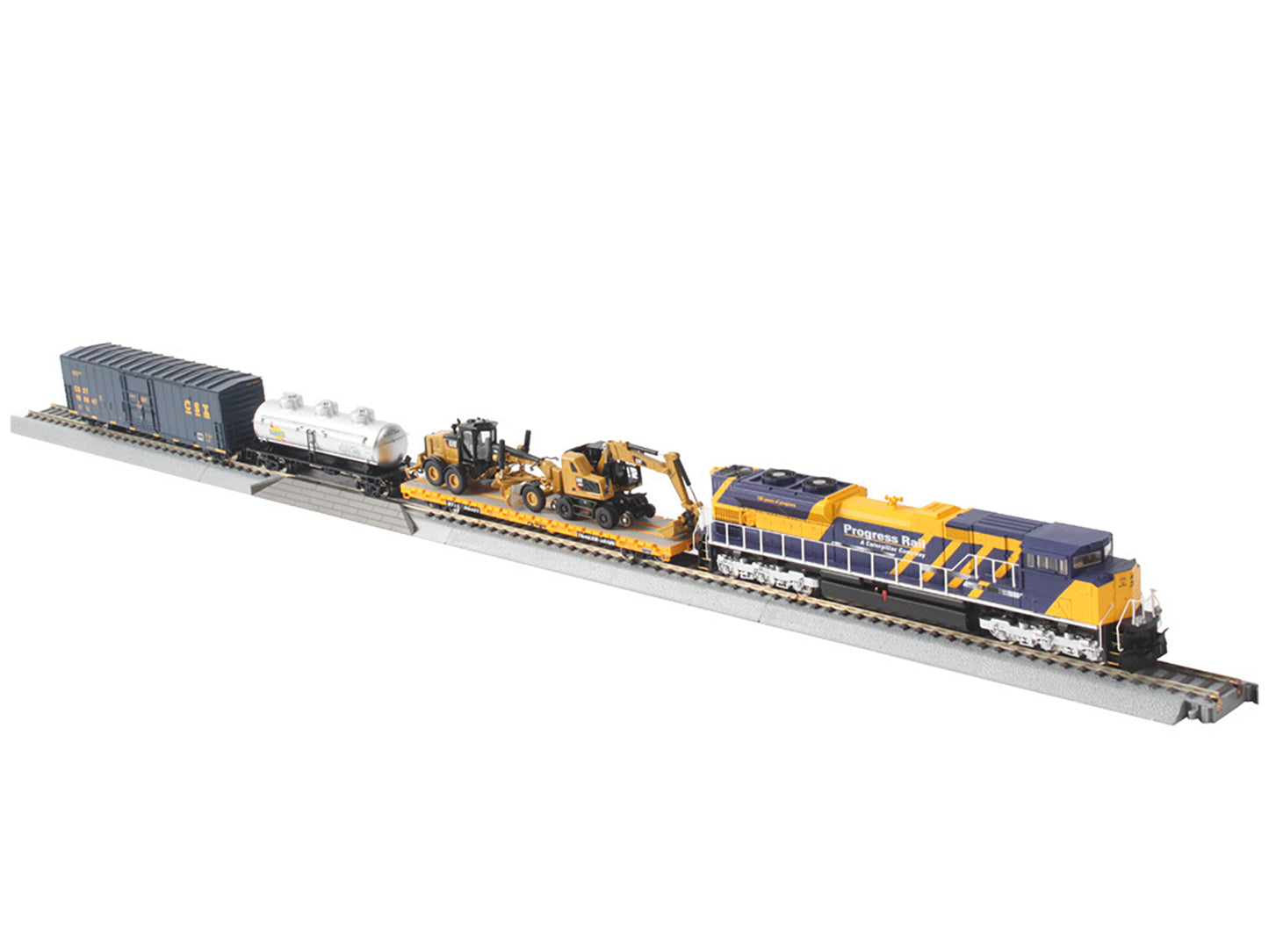 Progress Rail 100th Anniversary Train Set 1/87 (HO) Diecast Models by Masters <h2>Progress Masters</h2> <p>High-quality model car perfect for collectors and enthusiasts. Features detailed interior ext