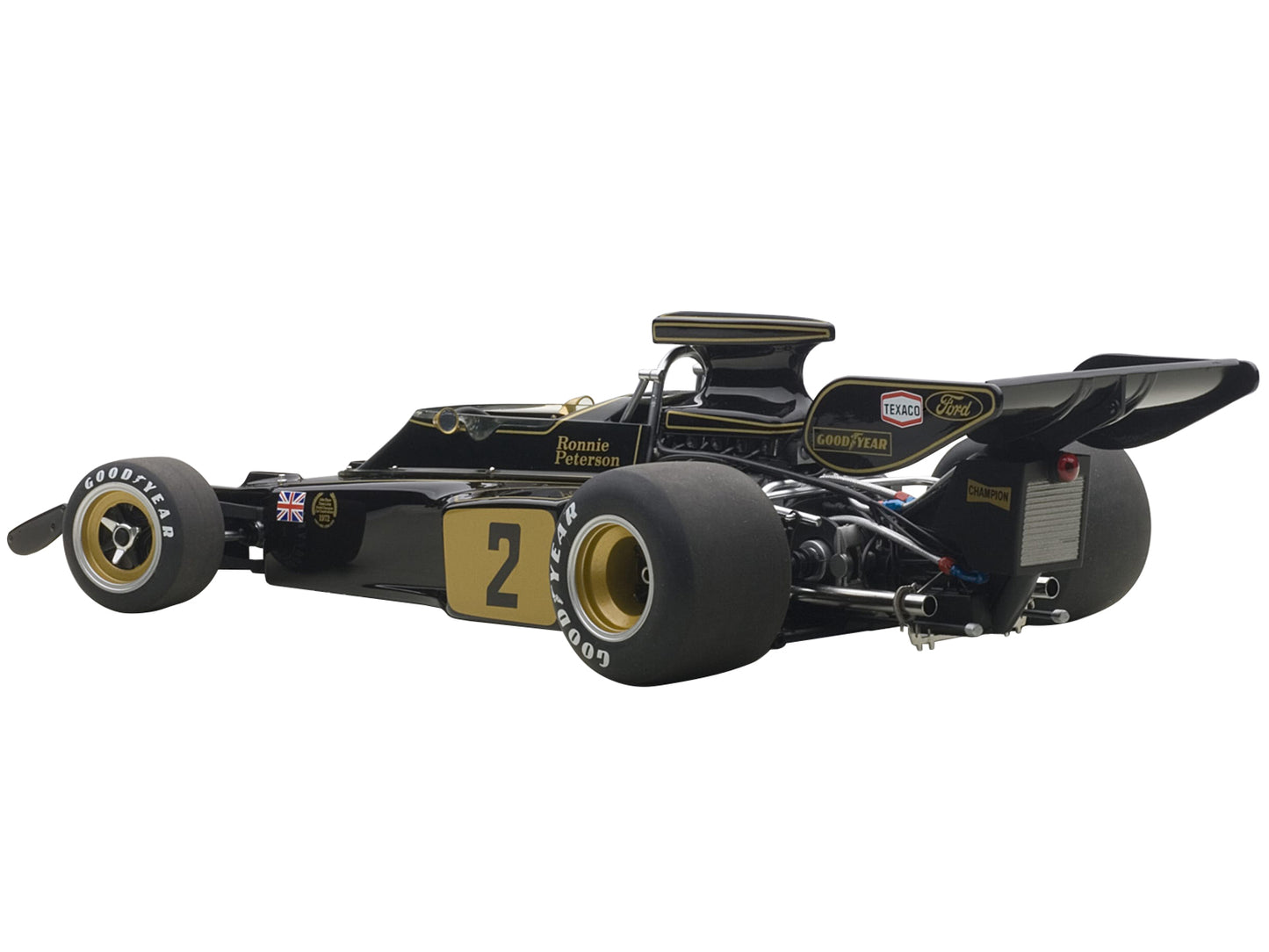 Lotus 72E 1973 Ronnie Peterson #2 1/18 Model Car by Autoart <h2>Lotus Autoart</h2> <p>High-quality diecast perfect for collectors and enthusiasts. Features detailed interior exterior craftsmanship, re