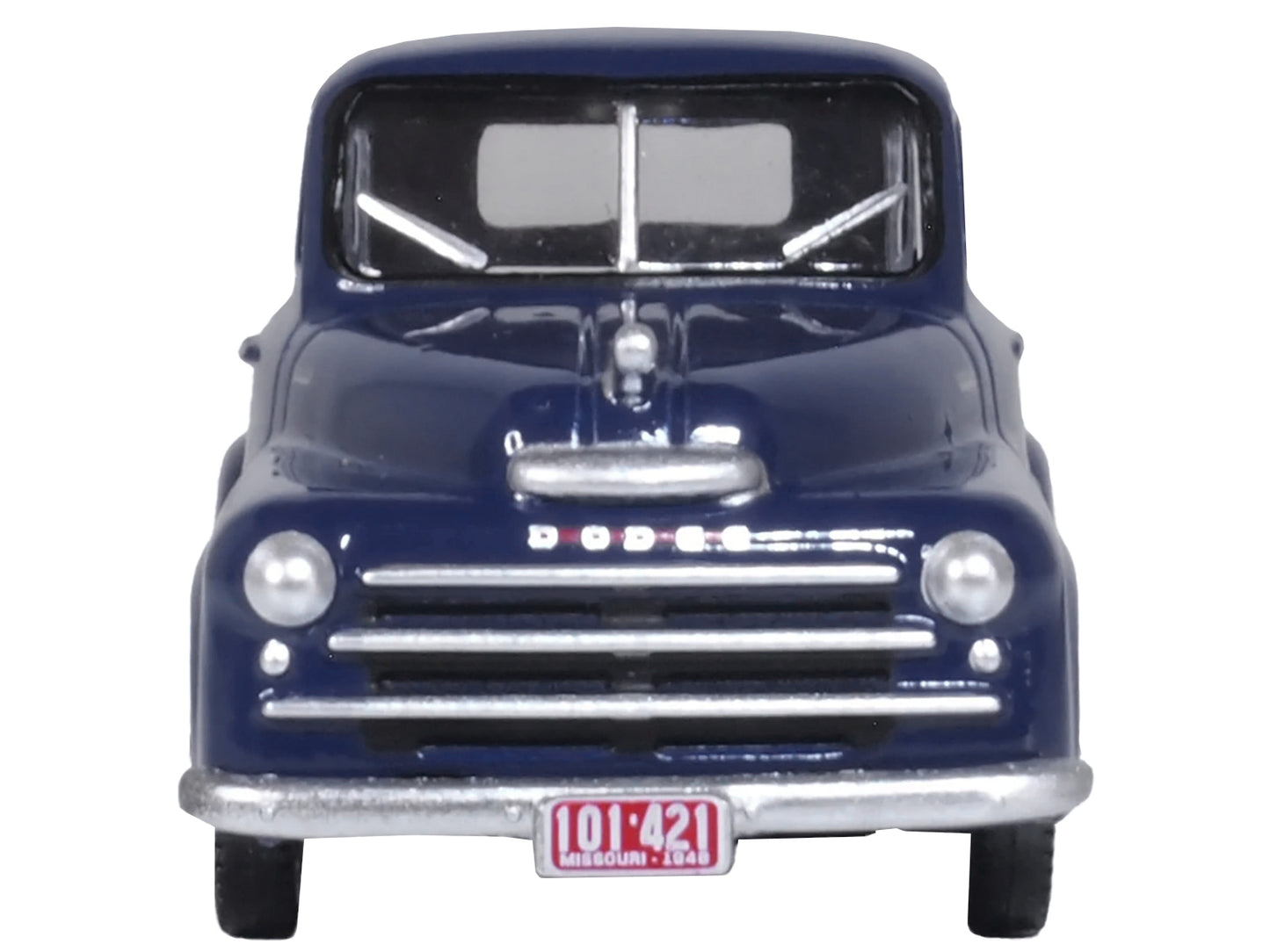 1948 Dodge B-1B Pickup Truck Waterway Blue 1/87 (HO) Scale Diecast Model Car by Oxford Diecast