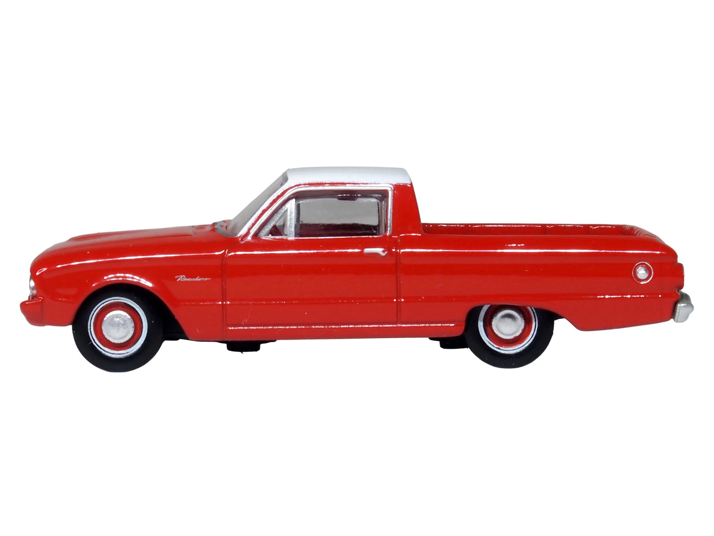 1960 Ford Falcon Ranchero Monte Carlo Red with Corinthian White Top 1/87 (HO) Scale T&y Diecast Model Car by Oxford T&y Diecast