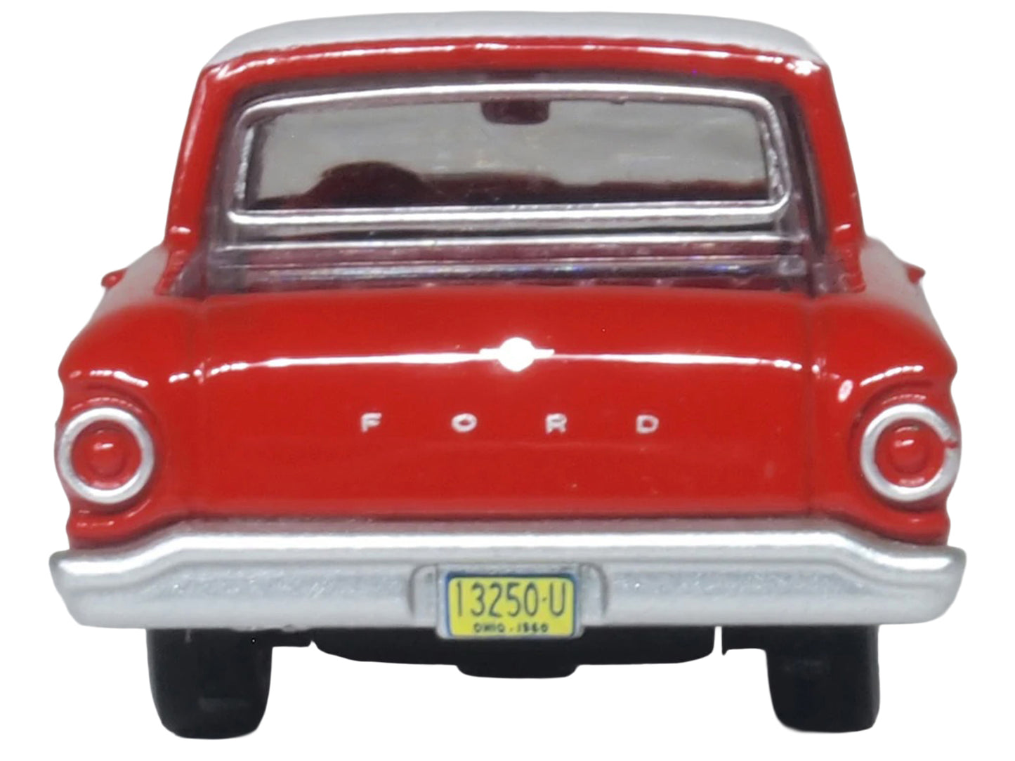 1960 Ford Falcon Ranchero Monte Carlo Red with Corinthian White Top 1/87 (HO) Scale T&y Diecast Model Car by Oxford T&y Diecast