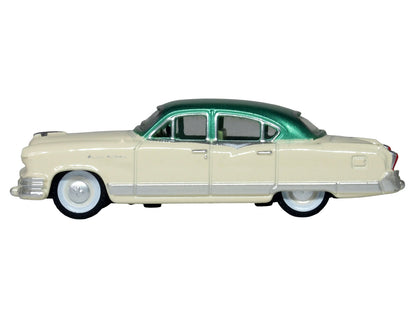 1953 Kaiser Manhattan Stardust Ivory with Jade Green Metallic Top 1/87 (HO) Scale T&y Diecast Model Car by Oxford T&y Diecast