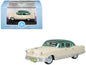 1953 Kaiser Manhattan Stardust Ivory with Jade Green Metallic Top 1/87 (HO) Scale T&y Diecast Model Car by Oxford T&y Diecast