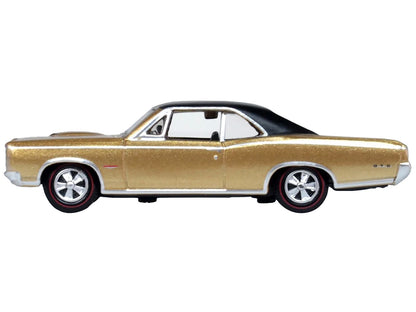1966 Pontiac GTO Martinique Bronze Metallic with Black Top 1/87 (HO) Scale T&y Diecast Model Car by Oxford T&y Diecast