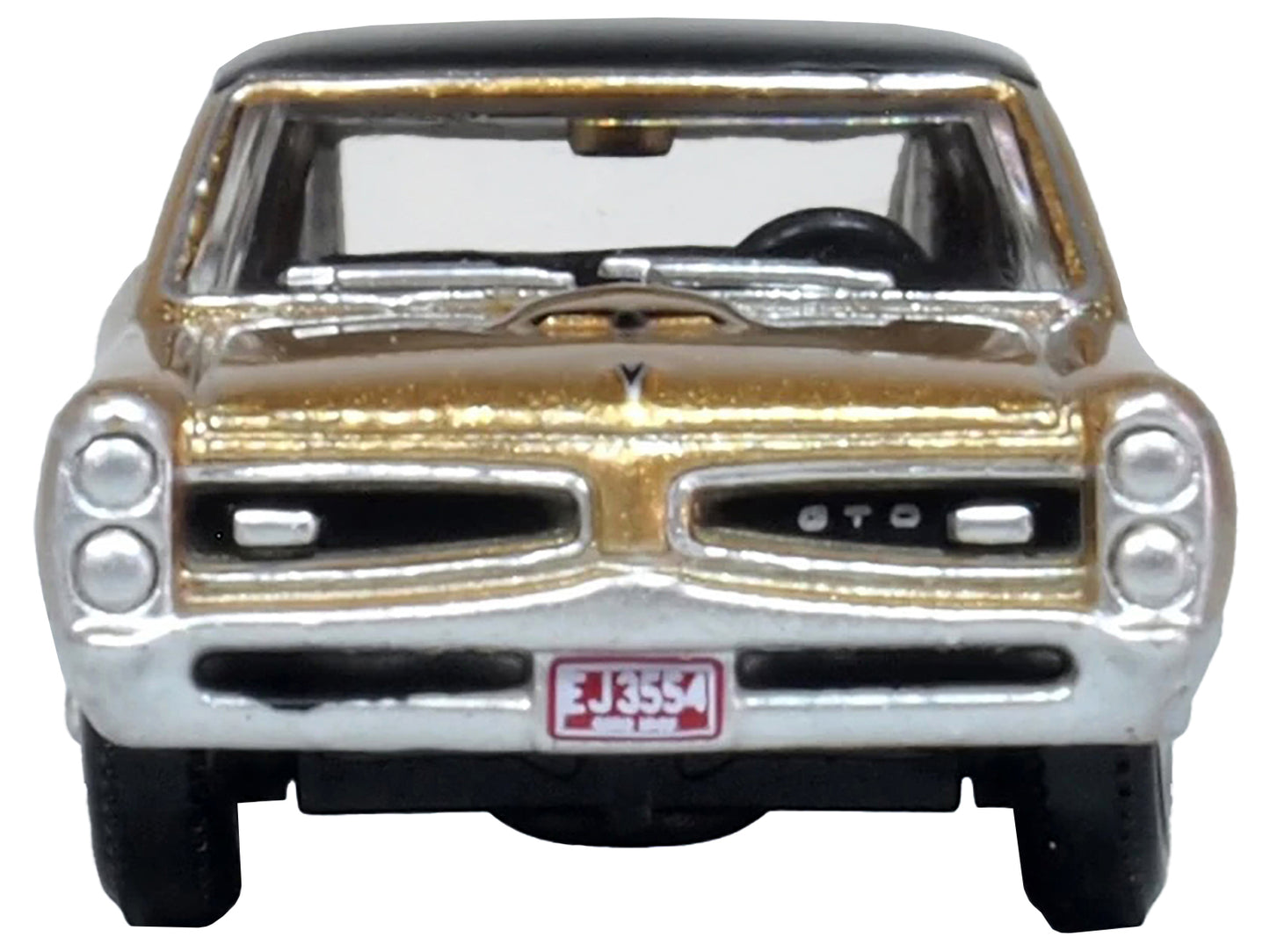 1966 Pontiac GTO Martinique Bronze Metallic with Black Top 1/87 (HO) Scale T&y Diecast Model Car by Oxford T&y Diecast
