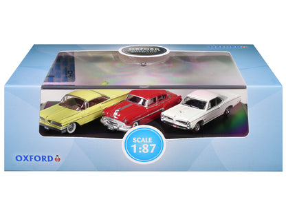 Pontiac Set of 3 Cars "100th Anniversary 2026" 1/87 (HO) Scale T&y Diecast Model Cars by Oxford T&y Diecast