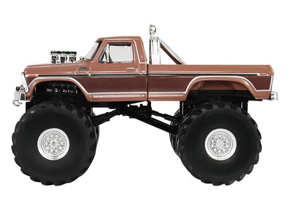 GreenLight 1978 Ford F-350 Monster Truck with 66-Inch Tires "BFT" Brown Two-Tone "Kings of Crunch" Series 1/43 Diecast Model Car by <h2>1978 Greenlight</h2> <p>High-quality perfect for collectors and