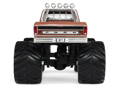 GreenLight 1978 Ford F-350 Monster Truck with 66-Inch Tires "BFT" Brown Two-Tone "Kings of Crunch" Series 1/43 Diecast Model Car by <h2>1978 Greenlight</h2> <p>High-quality perfect for collectors and