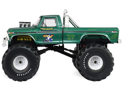 GreenLight 1975 Ford F-250 Monster Truck with 66-Inch Tires "Thumper" Green Metallic "Kings of Crunch" Series 1/43 Diecast Model Car by <h2>1975 Greenlight</h2> <p>High-quality perfect for collectors
