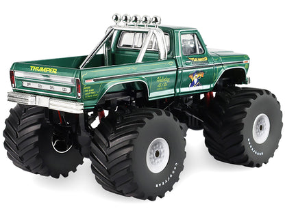GreenLight 1975 Ford F-250 Monster Truck with 66-Inch Tires "Thumper" Green Metallic "Kings of Crunch" Series 1/43 Diecast Model Car by <h2>1975 Greenlight</h2> <p>High-quality perfect for collectors