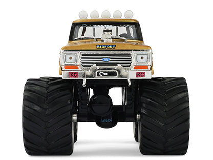 GreenLight 1979 Ford F-250 Monster Truck "Bigfoot #1 50th Anniversary" Gold Metallic "Kings of Crunch" Series 1/43 Diecast Model Car by <h2>1979 Greenlight</h2> <p>High-quality perfect for collectors