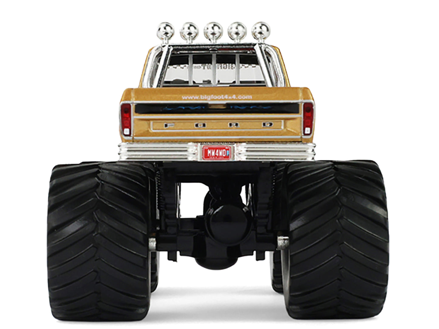 GreenLight 1979 Ford F-250 Monster Truck "Bigfoot #1 50th Anniversary" Gold Metallic "Kings of Crunch" Series 1/43 Diecast Model Car by <h2>1979 Greenlight</h2> <p>High-quality perfect for collectors