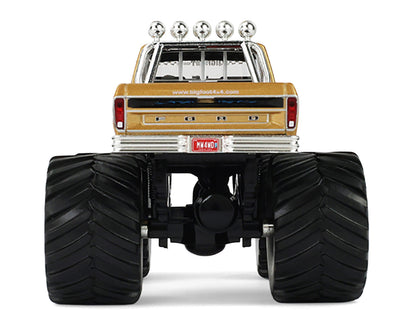 GreenLight 1979 Ford F-250 Monster Truck "Bigfoot #1 50th Anniversary" Gold Metallic "Kings of Crunch" Series 1/43 Diecast Model Car by <h2>1979 Greenlight</h2> <p>High-quality perfect for collectors