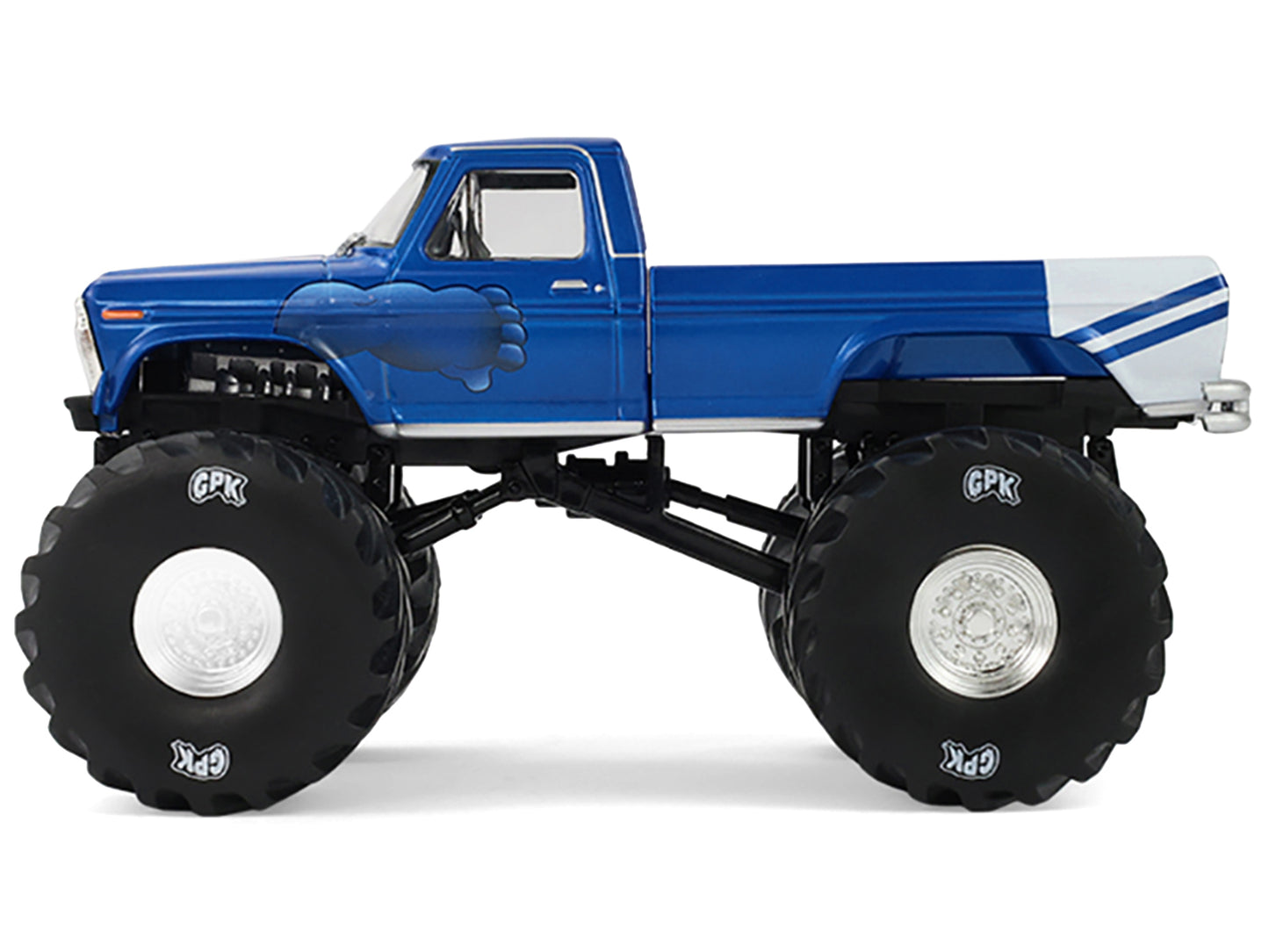 GreenLight 1976 Ford F-250 Monster Truck "Garbage Pail Kids 40th Anniversary - Buck Truck" Blue Metallic with Graphics "Kings of Crunch" Series 1/43 Diecast Model Car by <h2>1976 Greenlight</h2> <p>Hi
