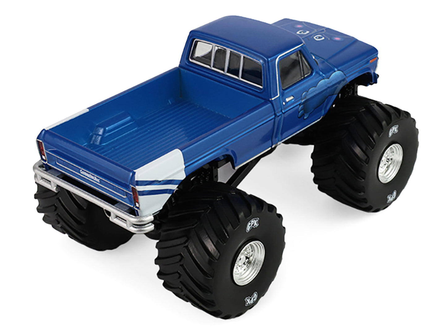 GreenLight 1976 Ford F-250 Monster Truck "Garbage Pail Kids 40th Anniversary - Buck Truck" Blue Metallic with Graphics "Kings of Crunch" Series 1/43 Diecast Model Car by <h2>1976 Greenlight</h2> <p>Hi