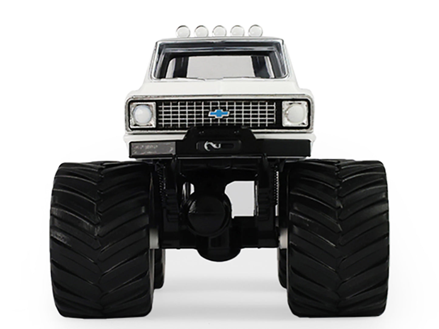 GreenLight 1972 Chevrolet K-10 Monster Truck "Chevron 150th Anniversary" White and Blue Metallic "Kings of Crunch" Series 1/43 Diecast Model Car by <h2>1972 Greenlight</h2> <p>High-quality perfect for