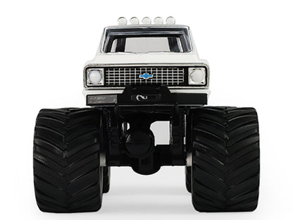 GreenLight 1972 Chevrolet K-10 Monster Truck "Chevron 150th Anniversary" White and Blue Metallic "Kings of Crunch" Series 1/43 Diecast Model Car by <h2>1972 Greenlight</h2> <p>High-quality perfect for