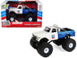 GreenLight 1972 Chevrolet K-10 Monster Truck "Chevron 150th Anniversary" White and Blue Metallic "Kings of Crunch" Series 1/43 Diecast Model Car by <h2>1972 Greenlight</h2> <p>High-quality perfect for