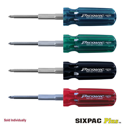 Picquic SIXPAC Plus™ 7-in-1 Quick Bit Change Screwdriver (Blister package)