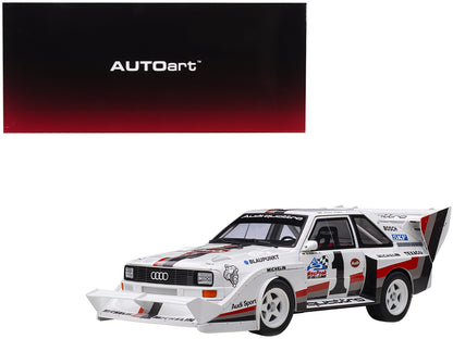 Audi Quattro S1 #1 Walter Roehrl Winner Pikes Peak (1987) 1/18 Model Car by Autoart <h2>Audi Autoart</h2> <p>High-quality diecast perfect for collectors and enthusiasts. Features detailed interior ext