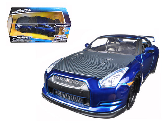 Brian's 2009 Nissan GTR R35 Blue "Fast & Furious 7" Movie 1/24 Diecast Model Car by Jada <h2>Brian's Jada</h2> <p>High-quality perfect for collectors and enthusiasts. Features detailed interior exteri