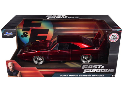 1969 Dodge Charger Daytona Red "Fast & Furious 7" (2015) Movie 1/24 Diecast Model Car by Jada