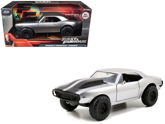 Roman's Chevrolet Camaro Z/28 Silver "Fast & Furious 7" Movie 1/24 Diecast Model Car by Jada <h2>Roman's Jada</h2> <p>High-quality perfect for collectors and enthusiasts. Features detailed interior ex