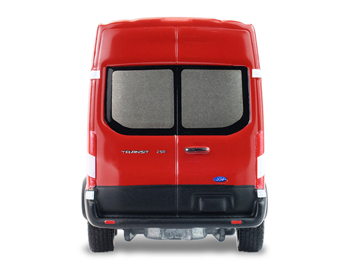 2019 Ford Transit LWB High Roof Van Red 1/64 Diecast Model - Greenlight