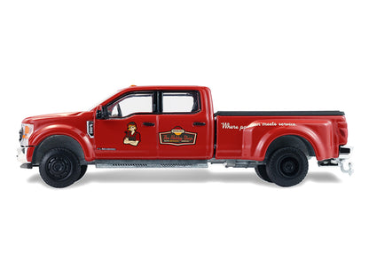2022 Ford F-450 Dually Pickup Truck Red 1/64 Scale Figure Set - Greenlight