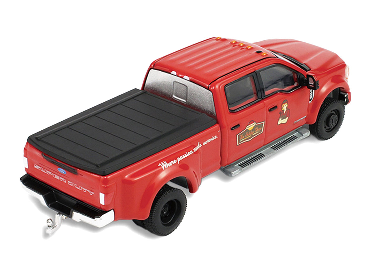 2022 Ford F-450 Dually Pickup Truck Red 1/64 Scale Figure Set - Greenlight