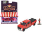 2022 Ford F-450 Dually Pickup Truck Red 1/64 Scale Figure Set - Greenlight