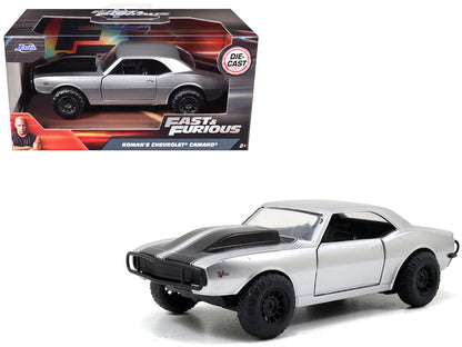 Roman's Chevrolet Camaro Z/28 Silver with Black Stripes "Fast & Furious 7" (2015) Movie 1/32 Diecast Model Car by Jada <h2>Roman's Jada</h2> <p>High-quality perfect for collectors and enthusiasts. Fea