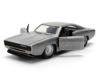 Dom's Dodge Charger R/T Raw Metal "Fast & Furious 7" (2015) Movie 1/32 Diecast Model Car by Jada