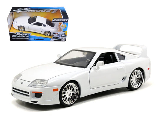Brian's Toyota Supra White "Fast & Furious" Movie 1/24 Diecast Model Car by Jada <h2>Brian's Jada</h2> <p>High-quality perfect for collectors and enthusiasts. Features detailed interior exterior craft