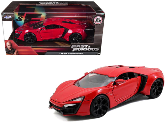Lykan Hypersport Red "Fast & Furious 7" (2015) Movie 1/24 Diecast Model Car