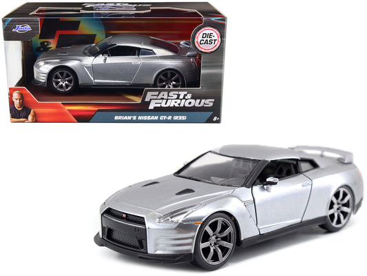Brian's Nissan GT-R (R35) Silver Metallic "Fast & Furious" Movie 1/32 Diecast Model Car by Jada <h2>Brian's Jada</h2> <p>High-quality perfect for collectors and enthusiasts. Features detailed interior