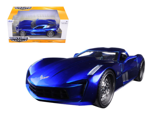 2009 Chevrolet Corvette Stingray Concept Blue 1/24 Diecast Model Car by Jada <h2>2009 </h2> <p>High-quality perfect for collectors and enthusiasts. Features detailed interior exterior craftsmanship, r