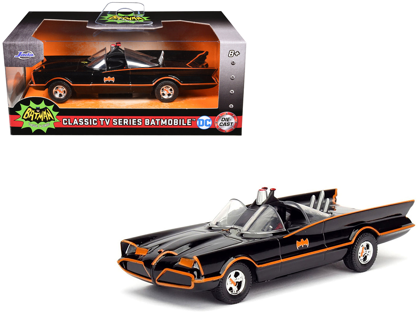 1966 TV Series Classic Batman Batmobile 1/32 Diecast Model Car by Jada <h2>1966 Jada</h2> <p>High-quality perfect for collectors and enthusiasts. Features detailed interior exterior craftsmanship, rea