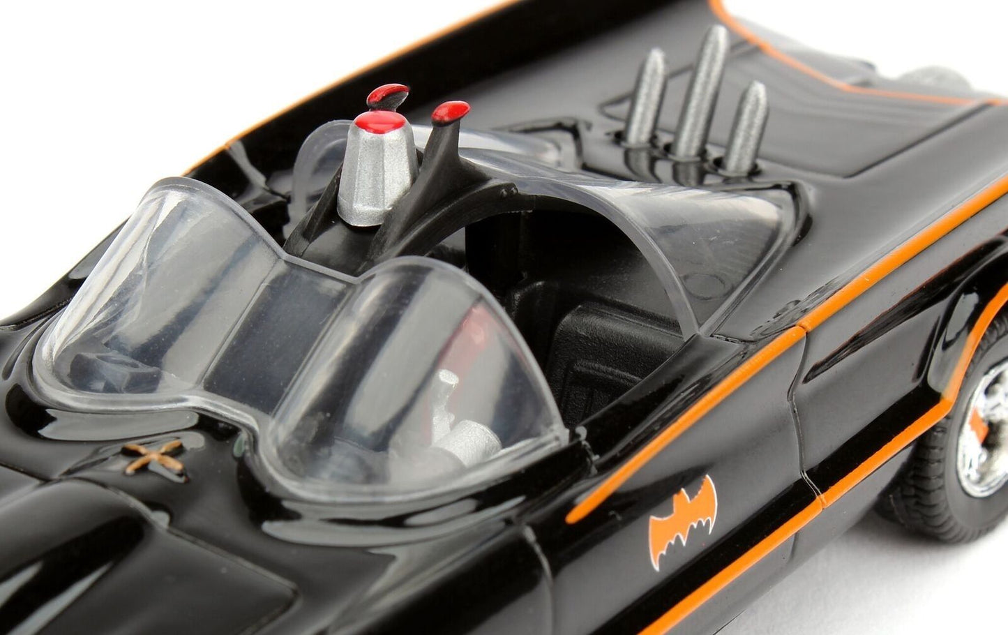 1966 TV Series Classic Batman Batmobile 1/32 Diecast Model Car by Jada <h2>1966 Jada</h2> <p>High-quality perfect for collectors and enthusiasts. Features detailed interior exterior craftsmanship, rea