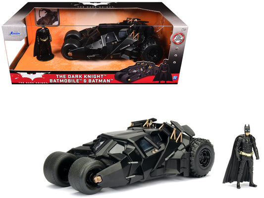 2008 Tumbler Batmobile Batman Diecast Figurine 1/24 Scale Figure Set - Jada