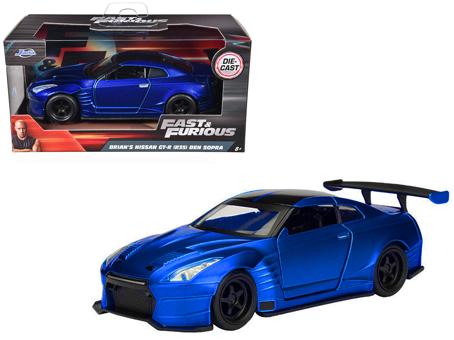 Brian's 2009 Nissan GTR R35 Blue Ben Sopra "Fast & Furious" Movie 1/32 Diecast Model Car by Jada <h2>Brian's Jada</h2> <p>High-quality perfect for collectors and enthusiasts. Features detailed interio