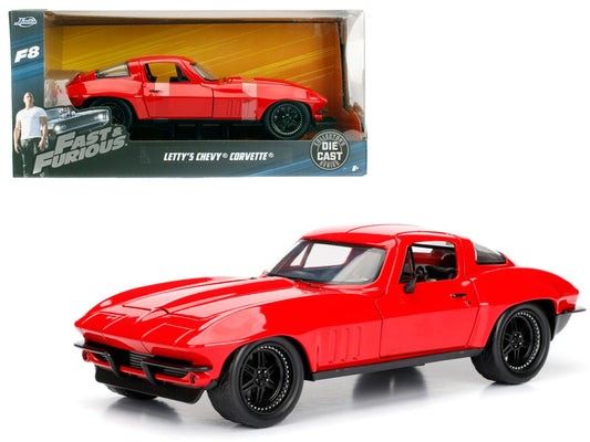 Letty's Chevrolet Corvette Fast & Furious F8 Movie 1/24 Diecast Model Car - Jada