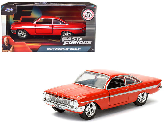 Dom's Chevrolet Impala Red Fast & Furious F8 1/32 Diecast Model Car - Jada