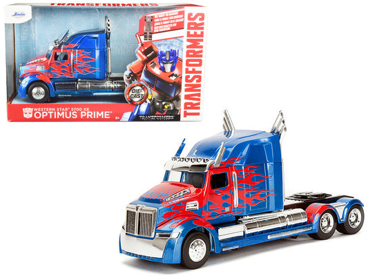 Western Star 5700 XE Phantom Optimus Prime with Robot on Chassis "Transformers 5" (2017) Movie "Hollywood Rides" Series 1/24 Diecast Model by Jada <h2>Western Jada</h2> <p>High-quality car perfect for