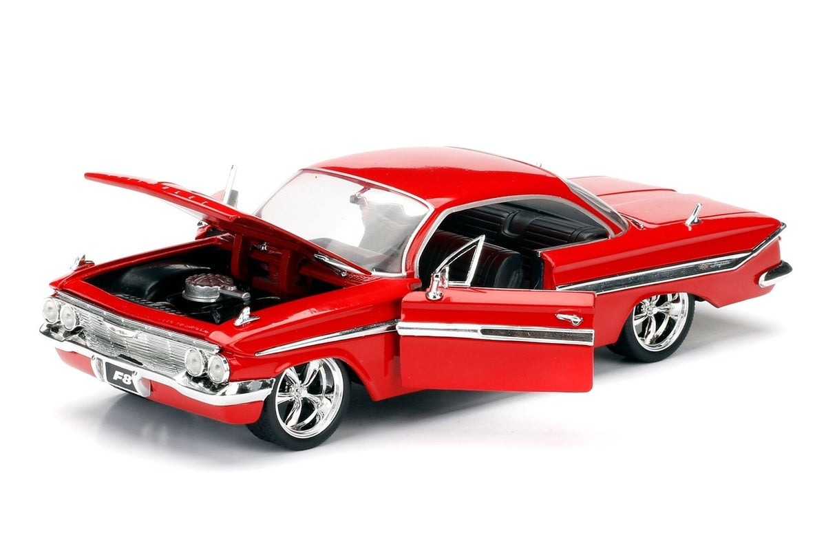 Dom's Chevrolet Impala Red (2017) Movie 1/24 Diecast Model Car - Jada