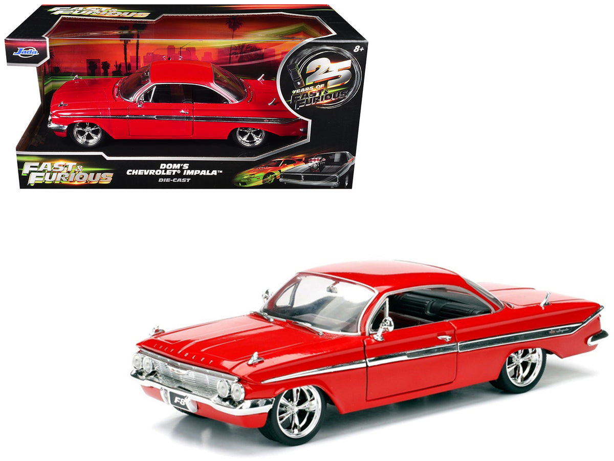 Dom's Chevrolet Impala Red (2017) Movie 1/24 Diecast Model Car - Jada