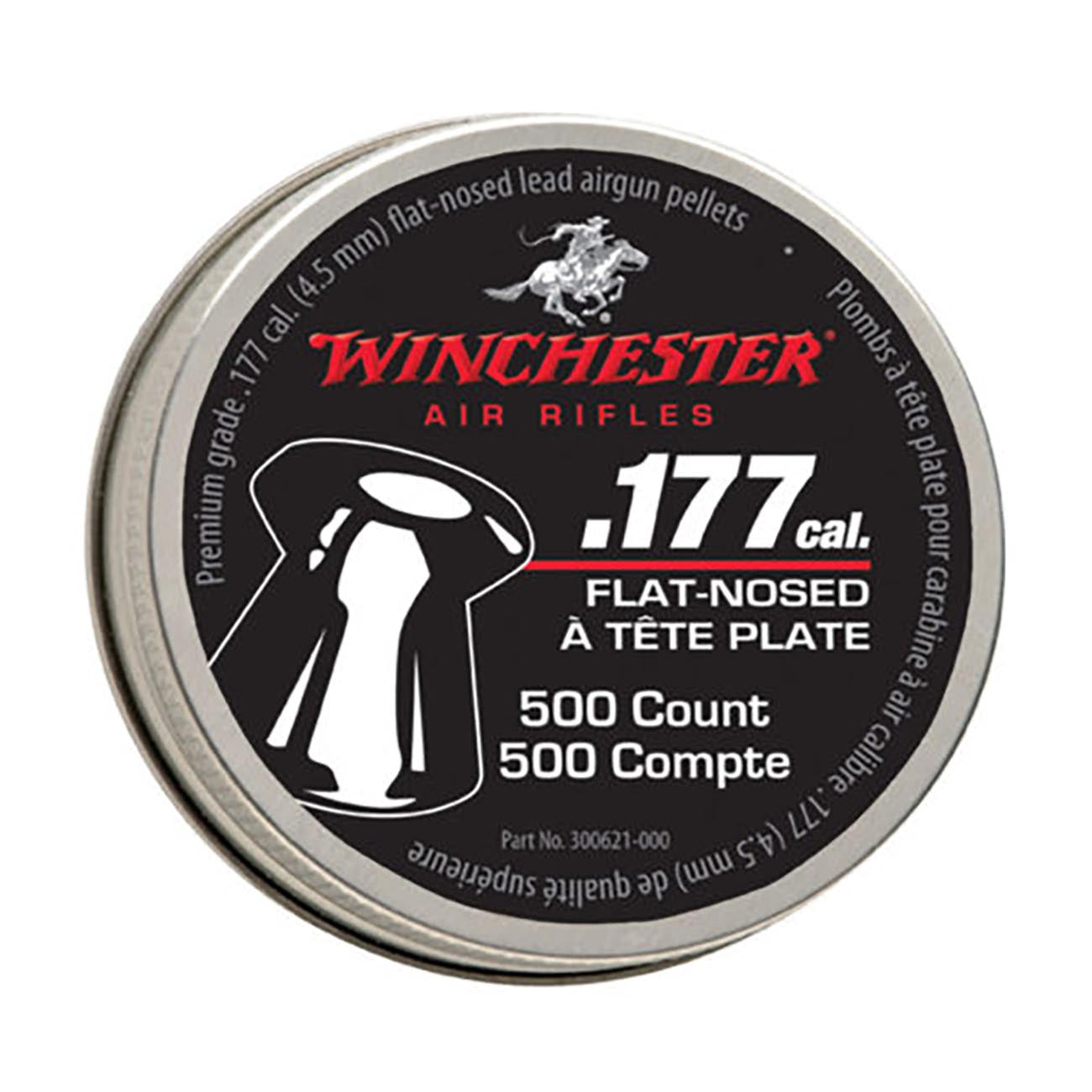 Winchester .177 Cal. Flat Lead Pellets (500 Count)