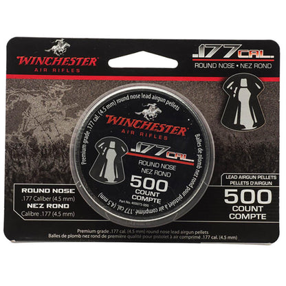 Winchester .177 Cal. Round Nose Lead Pellets (500 Count)