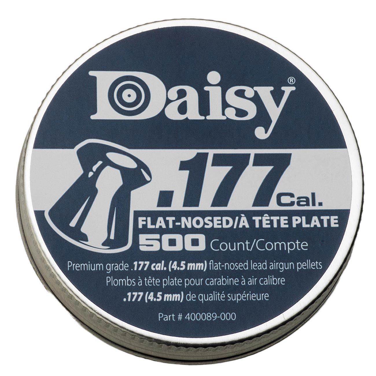 Daisy .177 Caliber PrecisionMax Flat Pellets (500 per Tin)