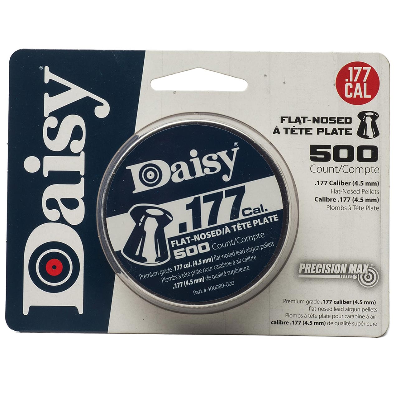 Daisy .177 Caliber PrecisionMax Flat Pellets (500 per Tin)